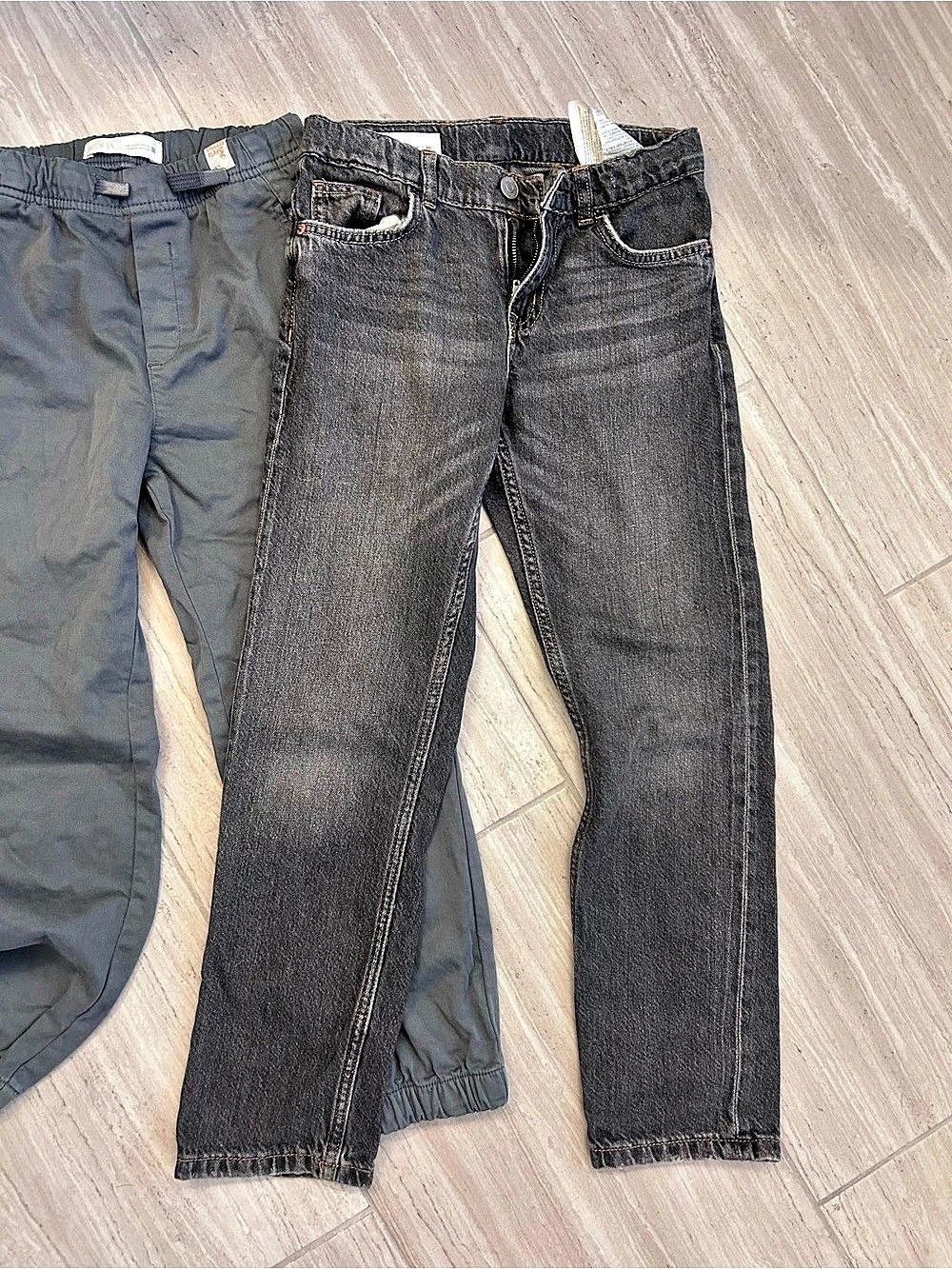 Zara Kids Jeans & Joggers Gray & Black Boys 8-9-Y &  9-10Y bundle